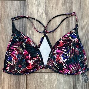 PINK Victoria's Secret Vibrant Floral Bikini Top
